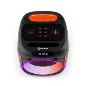 Caixa de Som Bluetooth TWS 250W RMS Goldentec GT Cube