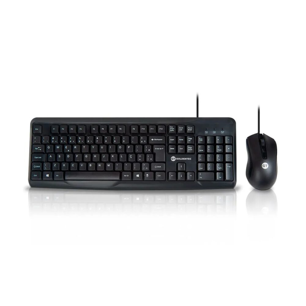 Kit Teclado e Mouse Elegance Com fio USB