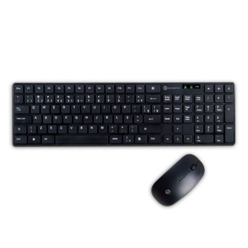 Kit Teclado e Mouse Sem Fio USB Compact Goldentec