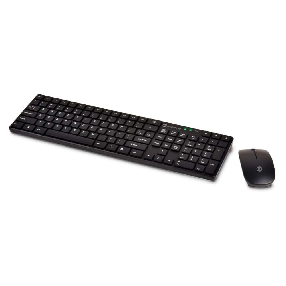Kit Teclado e Mouse Sem Fio USB Compact Goldentec