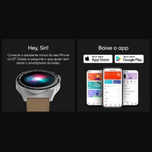 Smartwatch GT Classic Goldentec Tela Full 1,28" IP67 Bluetooth 5.0 - Imagem 8