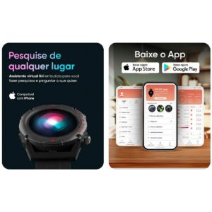 Smartwatch GT Track Goldentec Tela HD 34mm IP67 Bluetooth - Imagem 9