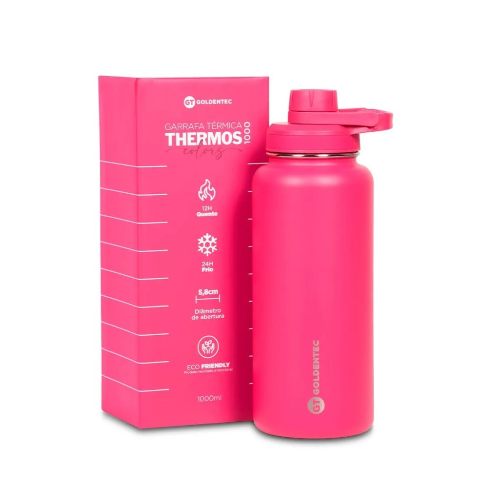 Garrafa Térmica Inox 1000ml Goldentec